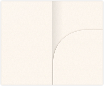 Warm White Felt 80lb 2 3/4 x 4 1/2 One Curved Pocket Key Card Holders with 3 Inch Pocket