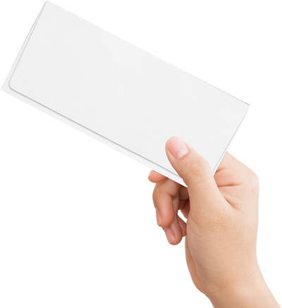 White 24lb Remittance Envelopes (3 7/8 x 8 7/8 Closed)