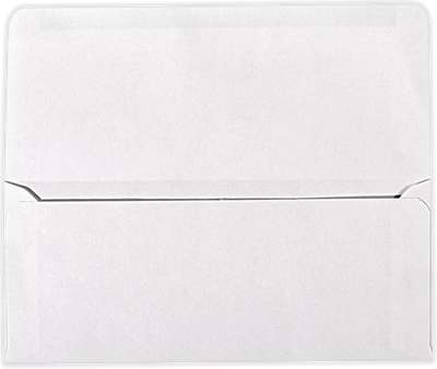 White 24lb Remittance Envelopes (3 7/8 x 8 7/8 Closed)
