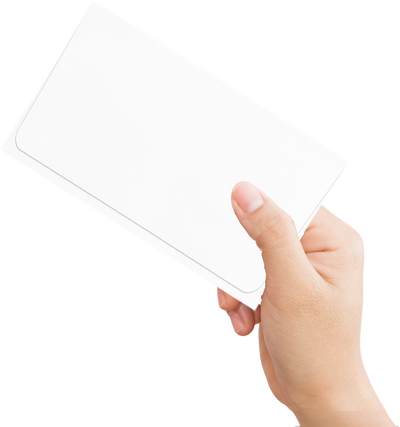 White 24lb Remittance Envelopes (3 1/2 x 6 Closed)