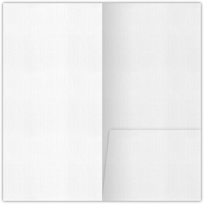 Warm White Linen 80lb 3 1/2 x 7 One Pocket Key Card Holders with 2 1/2 Inch Pocket