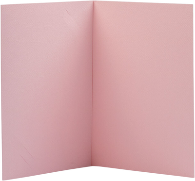 Baby Candy Pink 65lb 5 x 7 Foldover Cards with 2 1/2 x 4 Photo Opening