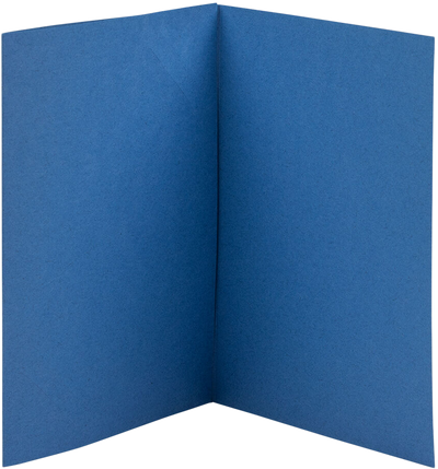 Blue 65lb 5 x 7 Foldover Cards with 25 x 4 Photo Opening