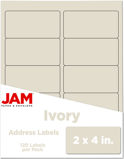 Ivory 2 x 4 Address Labels