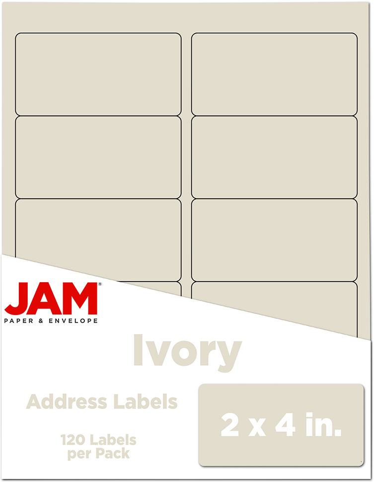 Ivory 2 x 4 Address Labels
