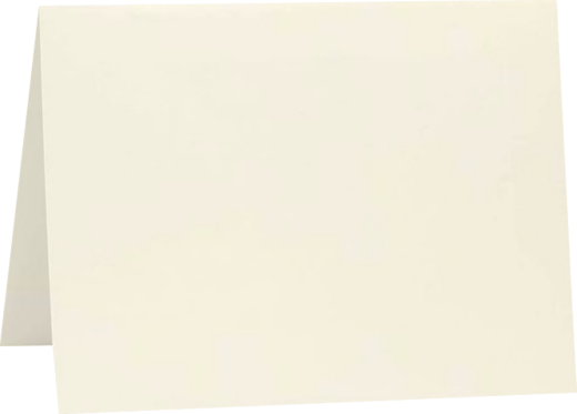 Natural White 100lb Cougar #17 Mini Premium Foldover Cards (2 9/16 x 3 9/16)