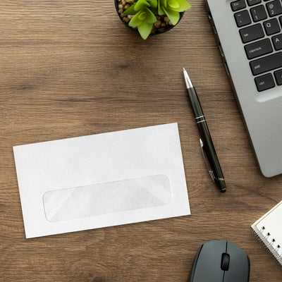 White 24lb #6 3/4 Window Envelopes (3 5/8 x 6 1/2)