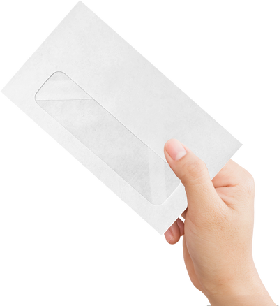White 24lb #6 3/4 Window Envelopes (3 5/8 x 6 1/2)