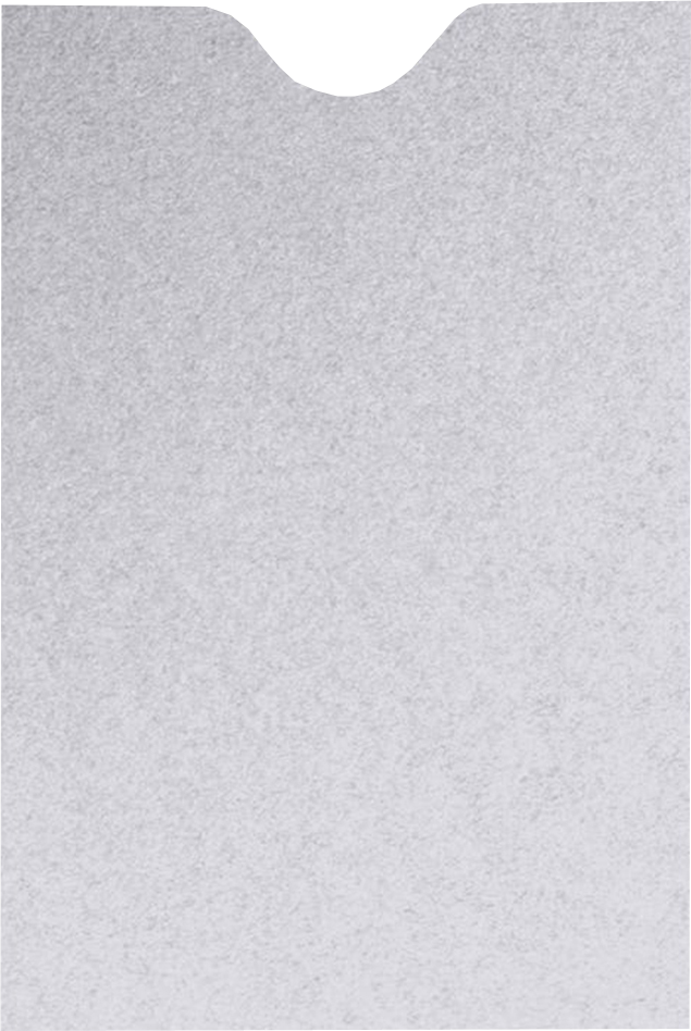 Silver Metallic 32lb Credit Card Sleeve (2 3/8 x 3 1/2)