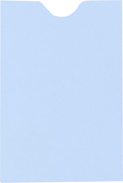 Baby Blue 32lb Credit Card Sleeve (2 3/8 x 3 1/2)
