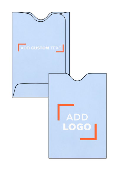 Baby Blue 32lb Credit Card Sleeve (2 3/8 x 3 1/2)