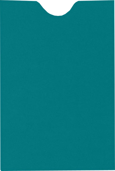 Teal Blue 32lb Credit Card Sleeve (2 3/8 x 3 1/2)