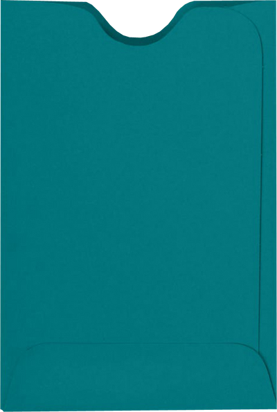Teal Blue 32lb Credit Card Sleeve (2 3/8 x 3 1/2)