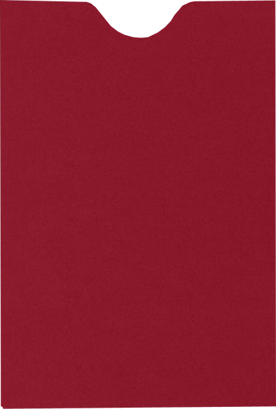 Garnet Dark Red 32lb Credit Card Sleeve (2 3/8 x 3 1/2)