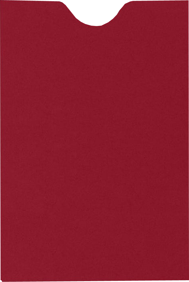 Garnet Dark Red 32lb Credit Card Sleeve (2 3/8 x 3 1/2)