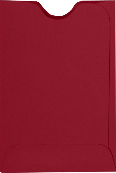 Garnet Dark Red 32lb Credit Card Sleeve (2 3/8 x 3 1/2)