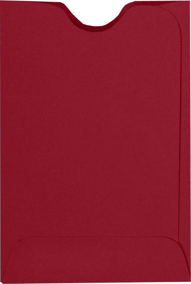 Garnet Dark Red 32lb Credit Card Sleeve (2 3/8 x 3 1/2)