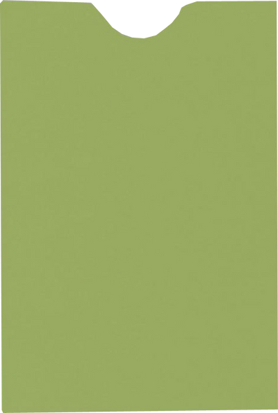 Olive Green 28lb Credit Card Sleeve (2 3/8 x 3 1/2)