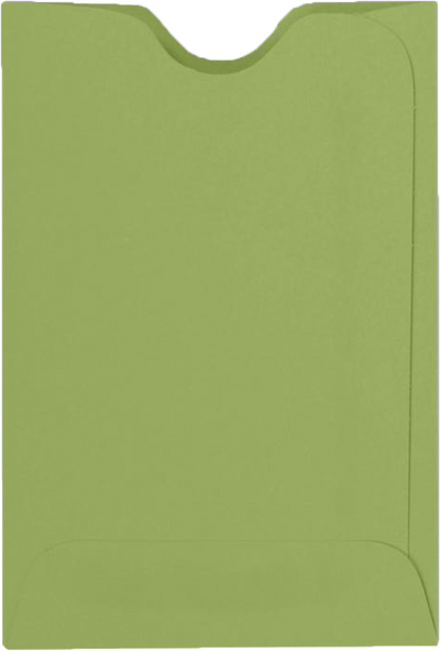 Olive Green 28lb Credit Card Sleeve (2 3/8 x 3 1/2)