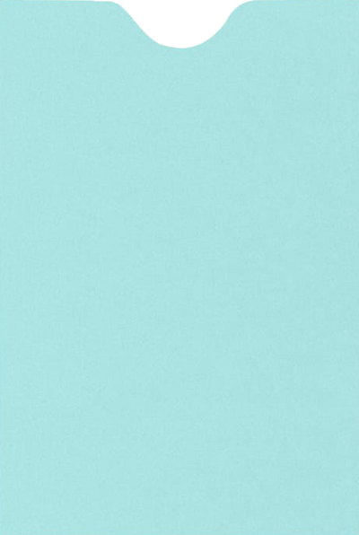 Seafoam Aqua Blue 32lb Credit Card Sleeve (2 3/8 x 3 1/2)
