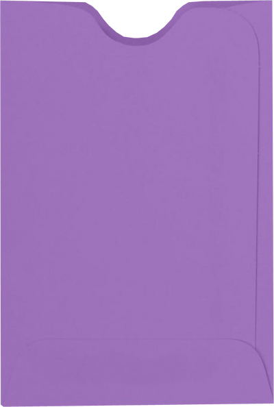 Violet Grape Purple 28lb Credit Card Sleeve (2 3/8 x 3 1/2)