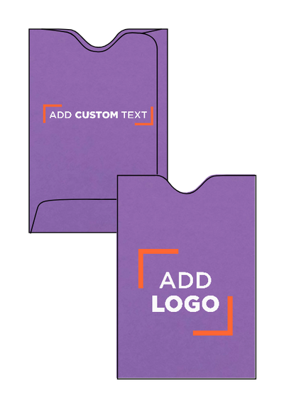 Violet Grape Purple 28lb Credit Card Sleeve (2 3/8 x 3 1/2)