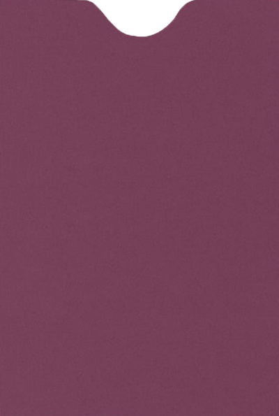 Vintage Plum Purple 32lb Credit Card Sleeve (2 3/8 x 3 1/2)