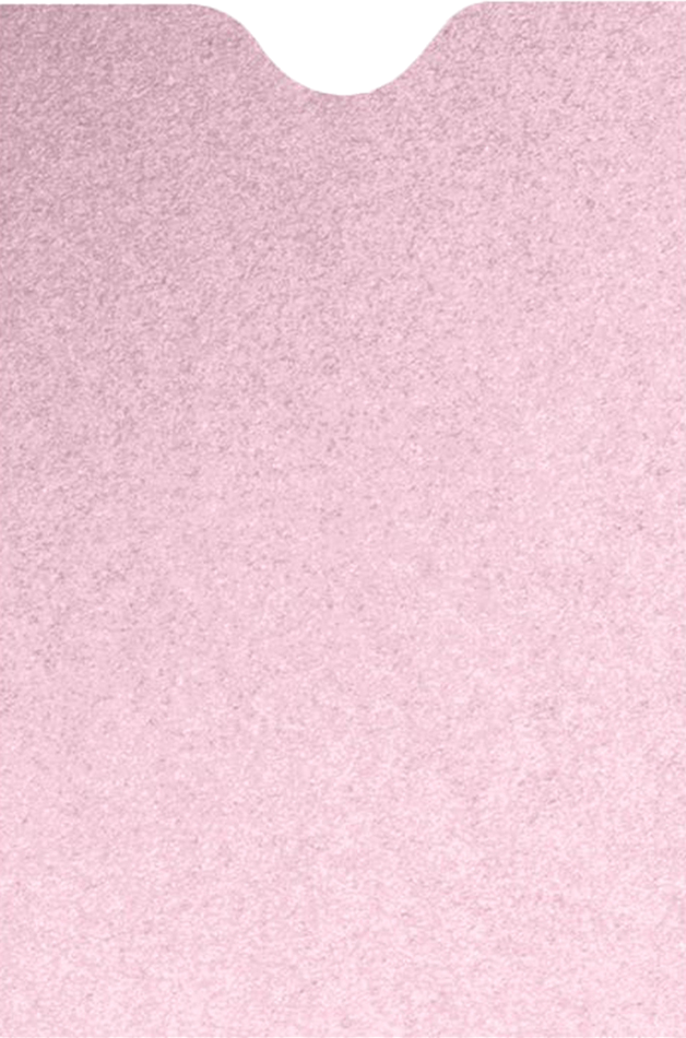 Pink Rose Metallic 32lb Credit Card Sleeve (2 3/8 x 3 1/2)