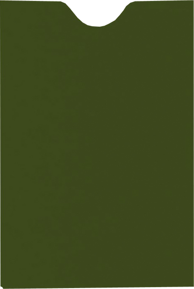 Dark Green Olive 28lb Credit Card Sleeve (2 3/8 x 3 1/2)
