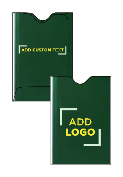 Dark Green Olive 28lb Credit Card Sleeve (2 3/8 x 3 1/2)