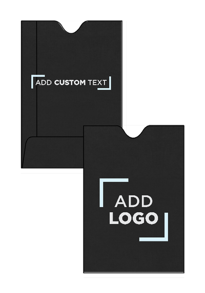 Black Linen 32lb Credit Card Sleeve (2 3/8 x 3 1/2)