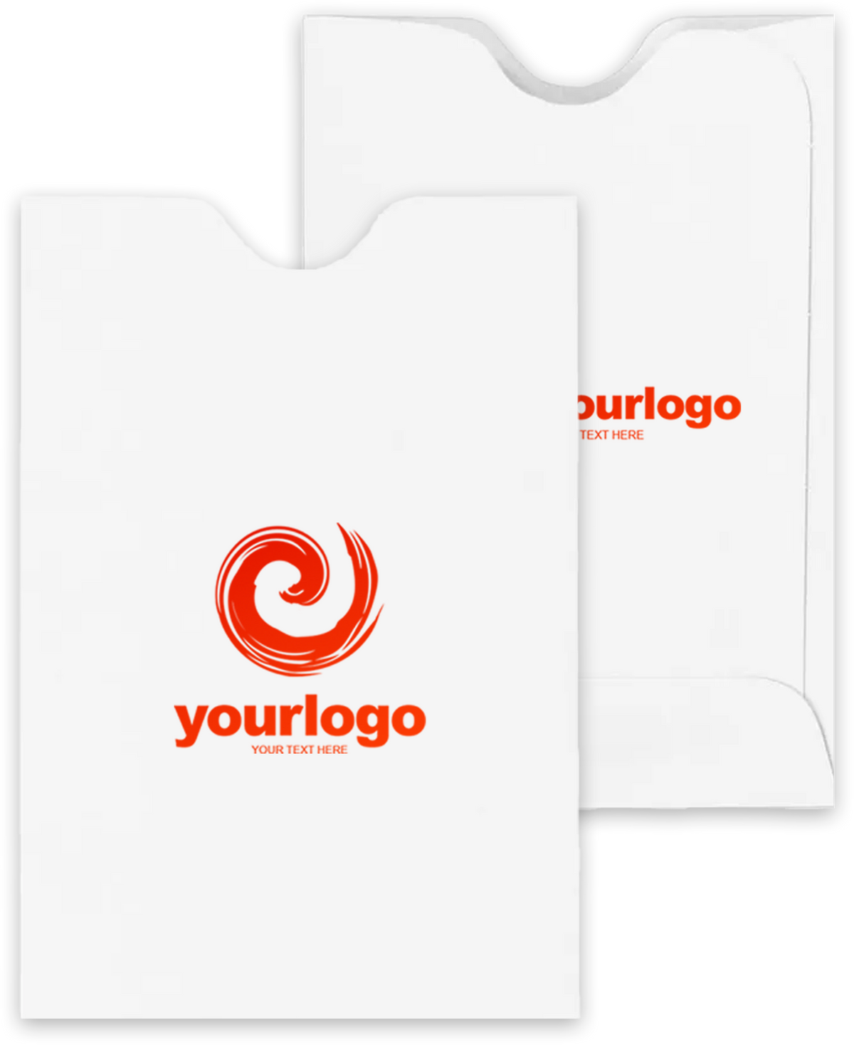 White 24lb Credit Card Sleeve (2 3/8 x 3 1/2)