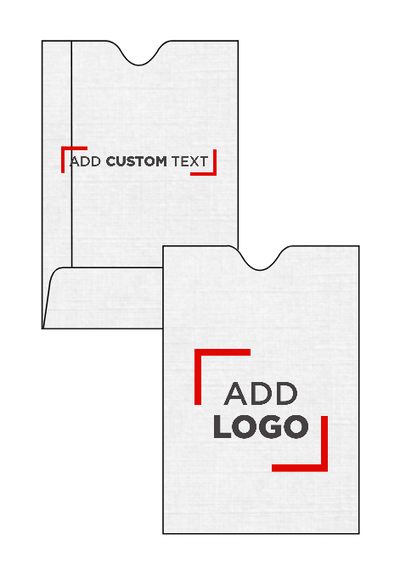 White Linen 32lb Credit Card Sleeve (2 3/8 x 3 1/2)