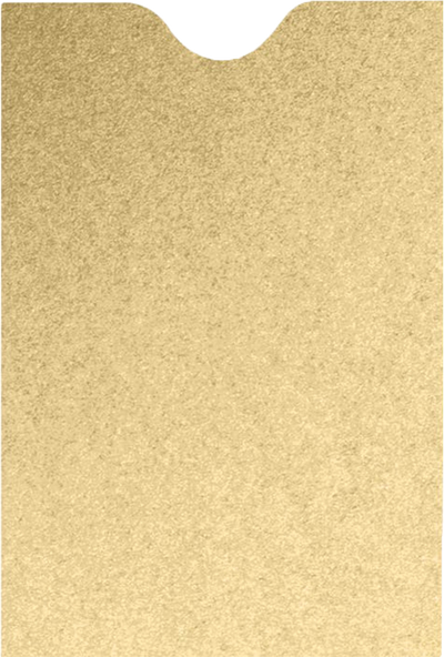 Light Gold Blonde Metallic 32lb Credit Card Sleeve (2 3/8 x 3 1/2)