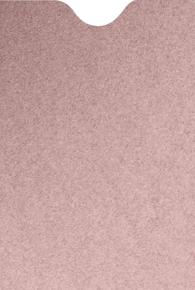 Misty Rose Pink Metallic 84lb Credit Card Sleeve (2 3/8 x 3 1/2)