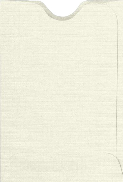Natural Linen 32lb Credit Card Sleeve (2 3/8 x 3 1/2)
