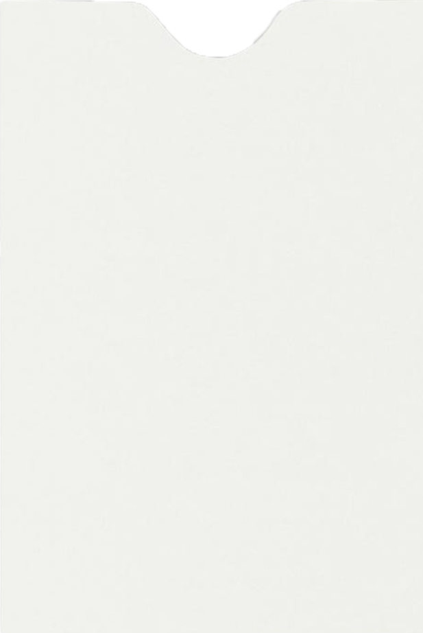 Natural 100% Cotton 32lb Credit Card Sleeve (2 3/8 x 3 1/2)