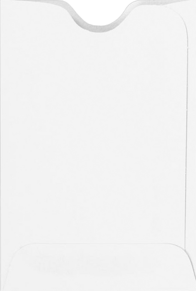 White 24lb Credit Card Sleeve (2 3/8 x 3 1/2)