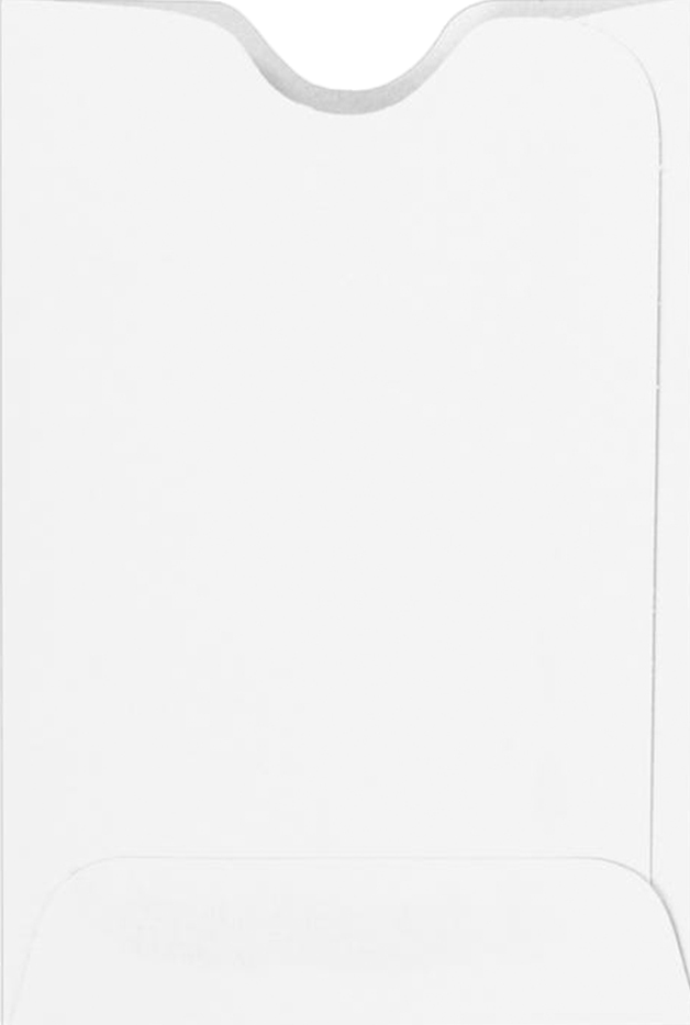 White 24lb Credit Card Sleeve (2 3/8 x 3 1/2)