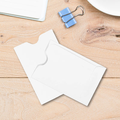 White 24lb Credit Card Sleeve (2 3/8 x 3 1/2)