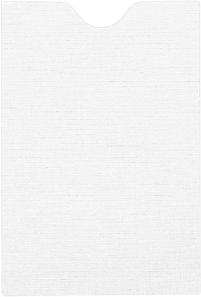 White Linen 32lb Credit Card Sleeve (2 3/8 x 3 1/2)