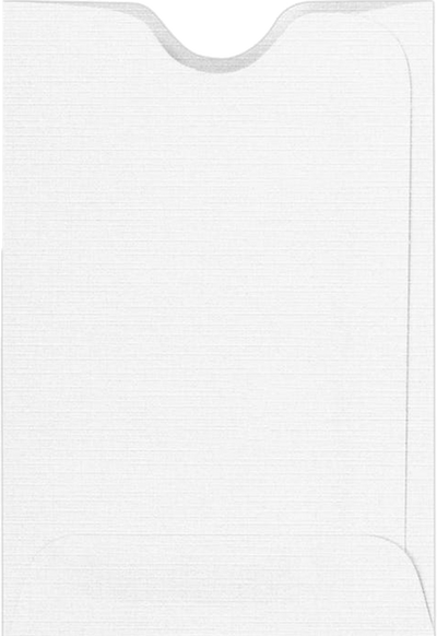 White Linen 32lb Credit Card Sleeve (2 3/8 x 3 1/2)