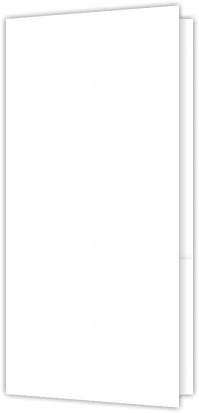 White Semi-Gloss 10pt C1S 3 1/2 x 7 One Pocket Key Card Holders with 2 1/2 Inch Pocket