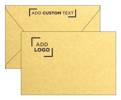 Gold Metallic 32lb 6 x 9 Booklet Contour Flap Envelopes