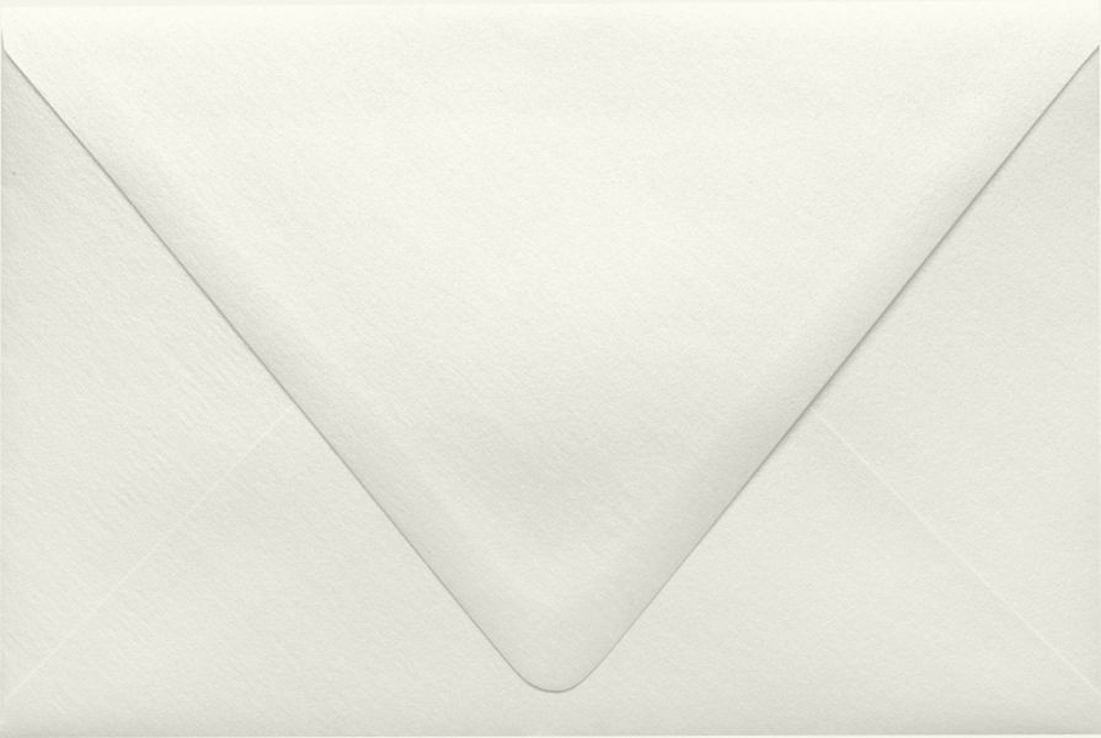 White Quartz Metallic 32lb 6 x 9 Booklet Contour Flap Envelopes