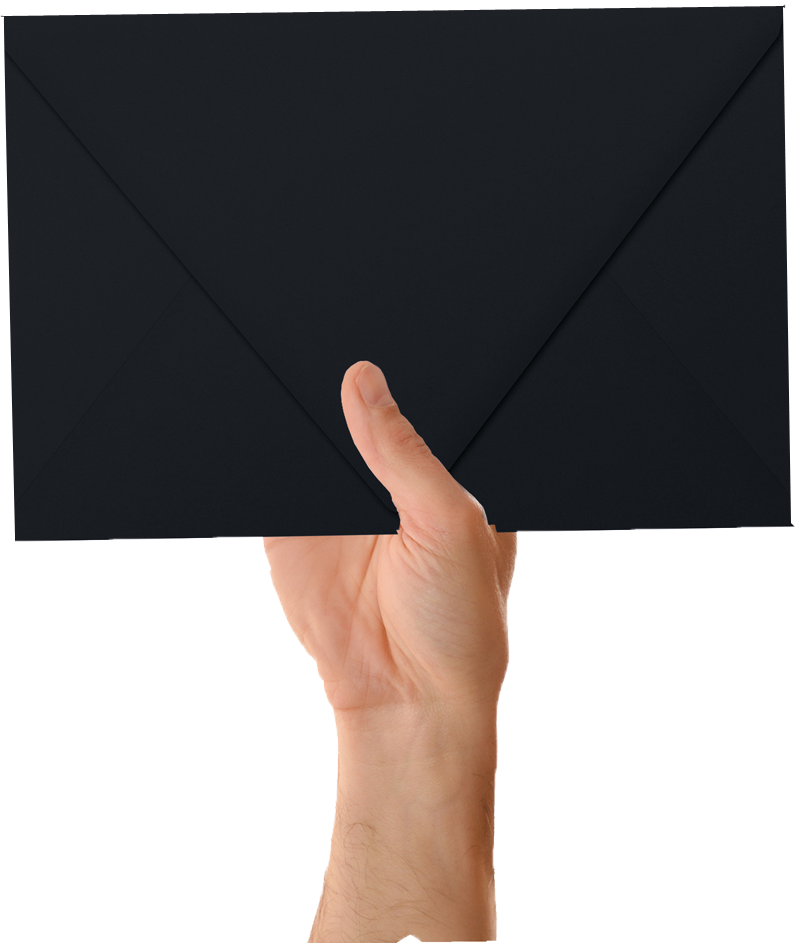 Smooth Midnight Black 32lb 6 x 9 Booklet Contour Flap Envelopes