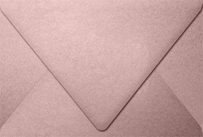 Misty Rose Pink Metallic 84lb 6 x 9 Booklet Contour Flap Envelopes