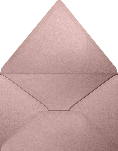 Misty Rose Pink Metallic 84lb 6 x 9 Booklet Contour Flap Envelopes