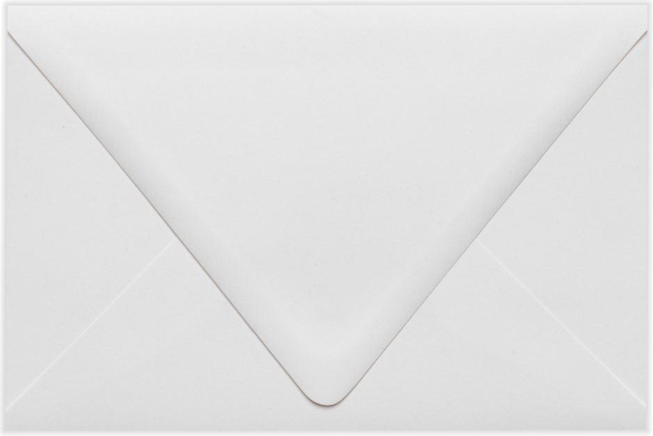 White Recycled 32lb 6 x 9 Booklet Contour Flap Envelopes