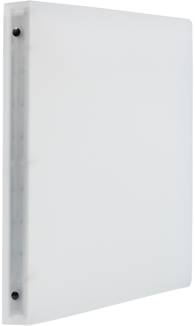 Clear Frosted Plastic 3/4 Inch 3-Ring Binder